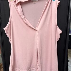 Calvin Klein Pink Sleeveless Blouse